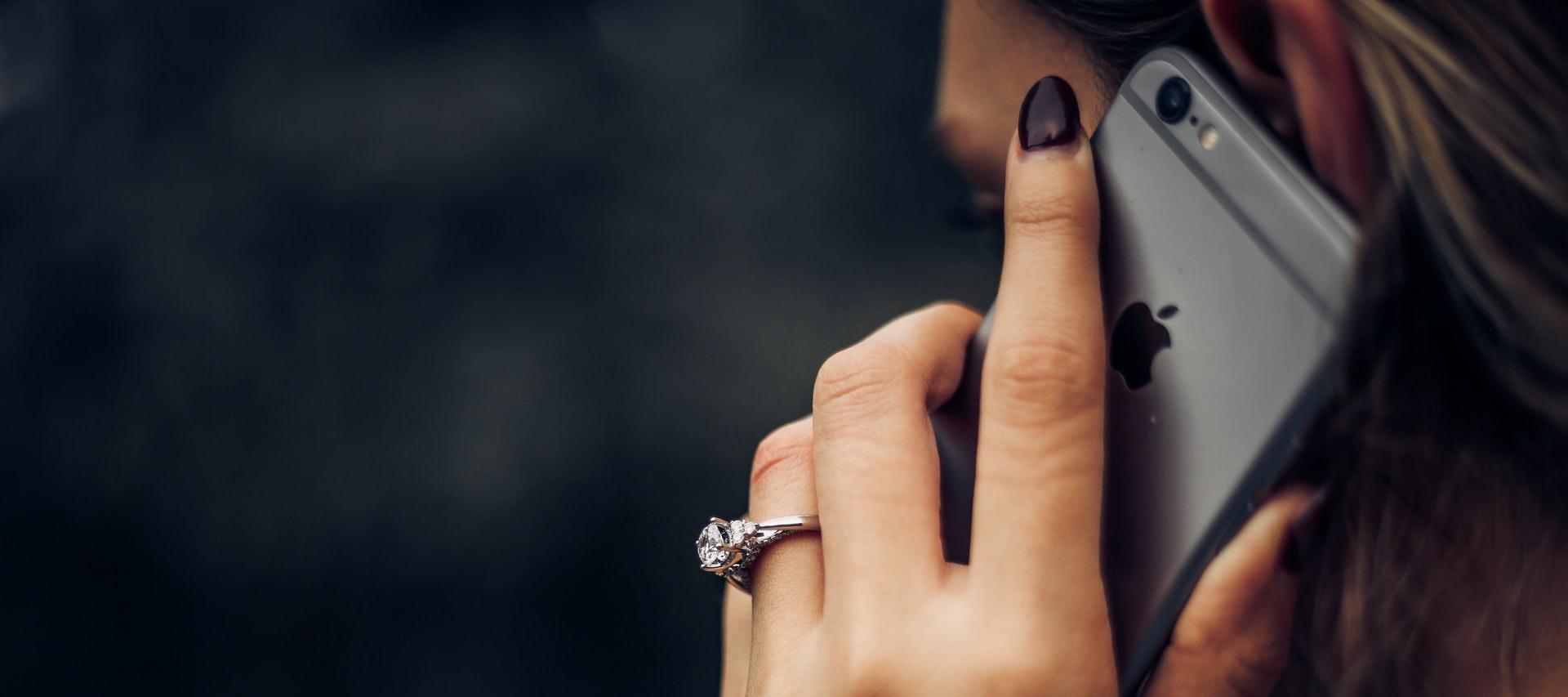 woman talking on the phone